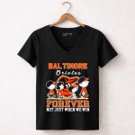 Snoopy and Charlie Brown Baltimore Orioles baseball forever not just when we win T Shirt 51