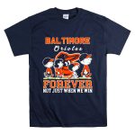 Snoopy and Charlie Brown Baltimore Orioles baseball forever not just when we win T Shirt 7