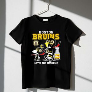 Snoopy And Charlie Brown Boston Bruins We Want The Cup Lets Go Bruins Shirt