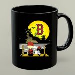 Snoopy and Charlie Brown Boston Red Sox Halloween Moon Scene 1 mug.jpg