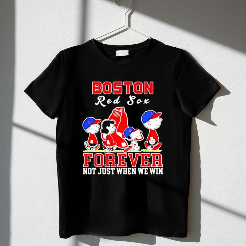 Snoopy And Charlie Brown Boston Red Sox Baseball Forever Not Just When We Win 1 T Shirt