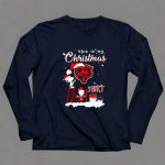 Snoopy and Charlie Brown Chicago Bears This Is My Christmas 6 Long Sleeves