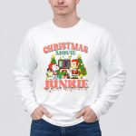 Snoopy and Charlie Brown Christmas Movie Junkie with TV and Gifts 4 Long Sleeves 1.jpg
