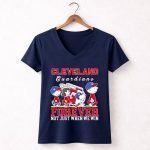 Snoopy and Charlie Brown Cleveland Guardians baseball forever not just when we win 5 Womens V Neck.jpg
