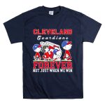 Snoopy and Charlie Brown Cleveland Guardians baseball forever not just when we win T Shirt 7.jpg