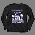 Snoopy and Charlie Brown Colorado Rockies baseball forever not just when we win 4 Long Sleeves.jpg