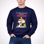 Snoopy and Charlie Brown Cross Christmas Begins With Sooners 3 Sweatshirt.jpg