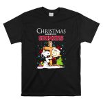 Snoopy and Charlie Brown Cross Christmas Begins With Sooners T Shirt 6.jpg