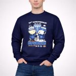 Snoopy and Charlie Brown Dallas Cowboys 66th anniversary 1960 2026 3 Sweatshirt