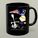 Snoopy and Charlie Brown Dancing with New England Patriots 1 mug.jpg