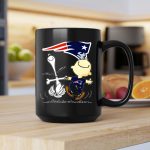 Snoopy and Charlie Brown Dancing with New England Patriots 2 mug.jpg