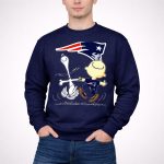 Snoopy and Charlie Brown Dancing with New England Patriots 3 Sweatshirt