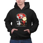 Snoopy and Charlie Brown Dancing with San Francisco 49ers SF 2 Hoodie