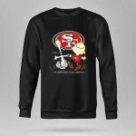 Snoopy and Charlie Brown Dancing with San Francisco 49ers SF 9 Sweatshirt
