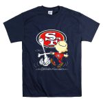 Snoopy and Charlie Brown Dancing with San Francisco 49ers SF T Shirt 7
