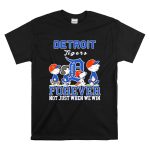 Snoopy and Charlie Brown Detroit Tigers baseball forever not just when we win T Shirt 6.jpg