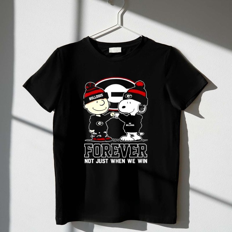 Snoopy And Charlie Brown Georgia Bulldogs Forever Not Just When We Win 1 T Shirt.jpg