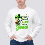 Snoopy and Charlie Brown I Dont Need Lucky Ive Got Jesus 4 Long Sleeves
