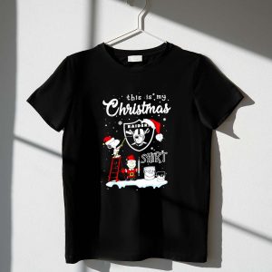 Snoopy And Charlie Brown Las Vegas Raiders This Is My Christmas Shirt