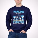 Snoopy and Charlie Brown Miami Marlins baseball forever not just when we win 3 Sweatshirt.jpg