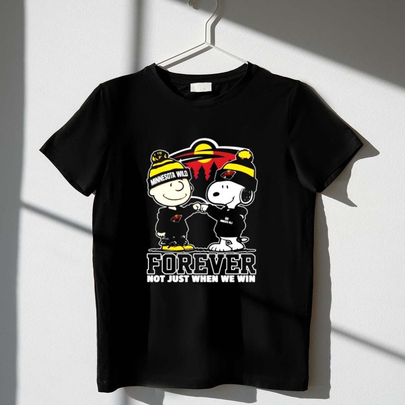Snoopy And Charlie Brown Minnesota Wild Forever Not Just When We Win 1 T Shirt.jpg