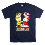 Snoopy and Charlie Brown Missouri Tigers x Kansas City Chiefs Skyline T Shirt 7