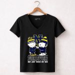 Snoopy and Charlie Brown Notre Dame Fighting Irish Forever Not Just When We Win 7 Womens V Neck.jpg