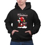 Snoopy and Charlie Brown Paint Logo Arizona Cardinals Christmas 2 Hoodie