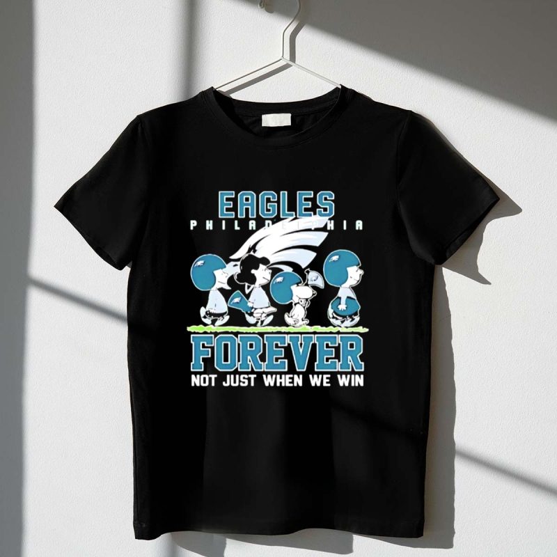 Snoopy And Charlie Brown Philadelphia Eagles Forever Not Just When We Win 1 T Shirt