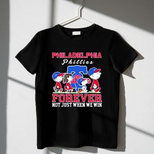 Snoopy And Charlie Brown Philadelphia Phillies Baseball Forever Not Just When We Win Shirt