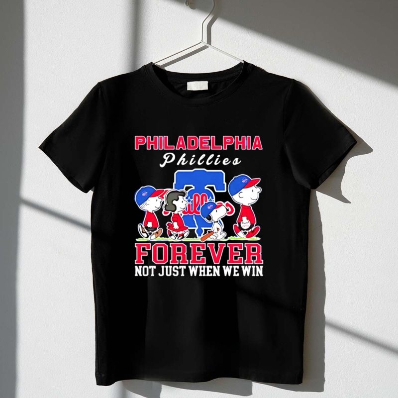 Snoopy And Charlie Brown Philadelphia Phillies Baseball Forever Not Just When We Win 1 T Shirt
