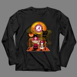 Snoopy and Charlie Brown Pumpkin Alabama Crimson Tide Halloween Moon 4 Long Sleeves