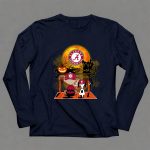 Snoopy and Charlie Brown Pumpkin Alabama Crimson Tide Halloween Moon 6 Long Sleeves