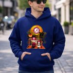 Snoopy and Charlie Brown Pumpkin Alabama Crimson Tide Halloween Moon 8 Hoodie
