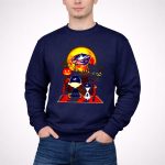 Snoopy and Charlie Brown Pumpkin Columbus Blue Jackets Halloween Moon 3 Sweatshirt.jpg