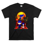 Snoopy and Charlie Brown Pumpkin St Louis Blues Cardinals Halloween Moon T Shirt 6.jpg