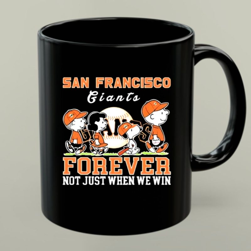 Snoopy And Charlie Brown Sf Giants Baseball Forever Not Just When We Win 1 Mug 1.Jpg
