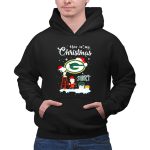 Snoopy and Charlie Brown Santa Green Bay Packers this is my Christmas 2 Hoodie