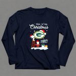 Snoopy and Charlie Brown Santa Green Bay Packers this is my Christmas 6 Long Sleeves