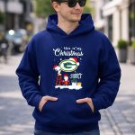 Snoopy and Charlie Brown Santa Green Bay Packers this is my Christmas 8 Hoodie