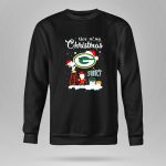 Snoopy and Charlie Brown Santa Green Bay Packers this is my Christmas 9 Sweatshirt