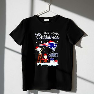 Snoopy And Charlie Brown Santa Patriots This Is My Christmas Shirt