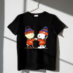 Snoopy and Charlie Brown Wear Clothing Broncos 1 T Shirt