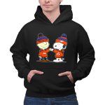 Snoopy and Charlie Brown Wear Clothing Broncos 2 Hoodie