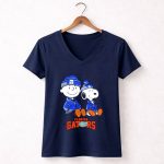 Snoopy and Charlie Brown Wear Clothing Florida Gators 5 Womens V Neck.jpg