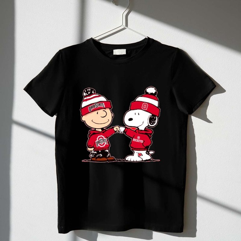 Snoopy And Charlie Brown Wear Clothing Ohio State Buckeyes 1 T Shirt 1