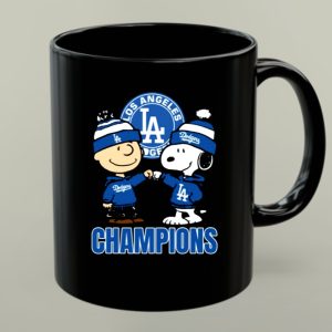 Snoopy and Charlie Los Angeles Dodgers Champions 1 mug 1.jpg