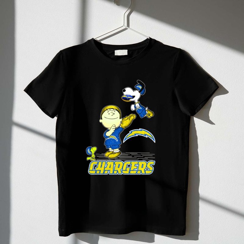 Snoopy And Friends Celebrate Los Angeles Chargers Fandom 1 T Shirt