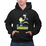 Snoopy and Friends Celebrate Los Angeles Chargers Fandom 2 Hoodie