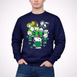 Snoopy and Friends Celebrating St Patricks Day with Shamrocks 3 Sweatshirt